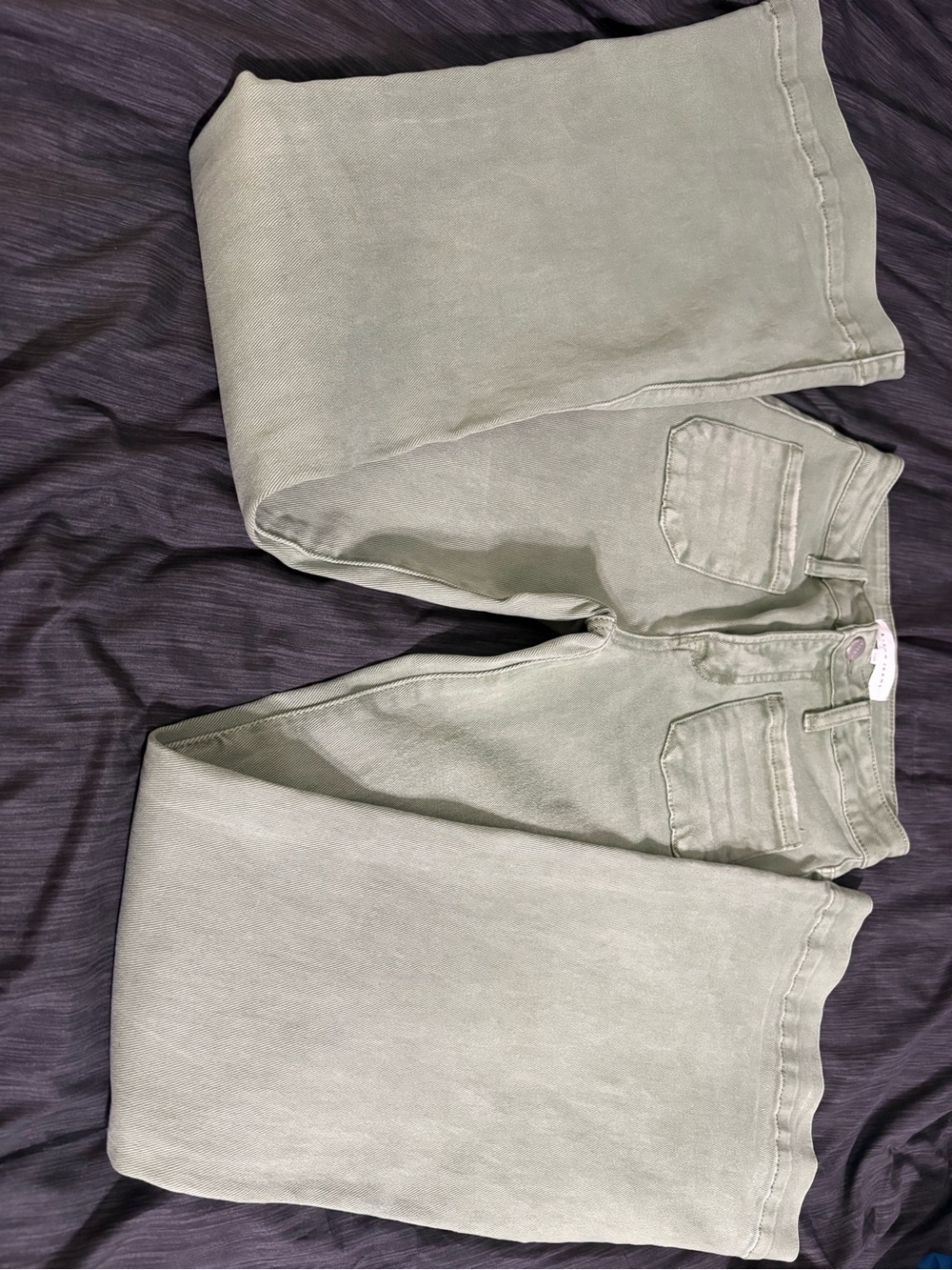 High-Rise Sage Green Women's Jeans